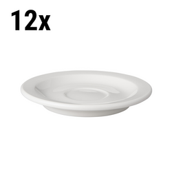 BUDGETLINE - Mammoet طبق - بقطر 140 مم - أبيض (قطعة x12)