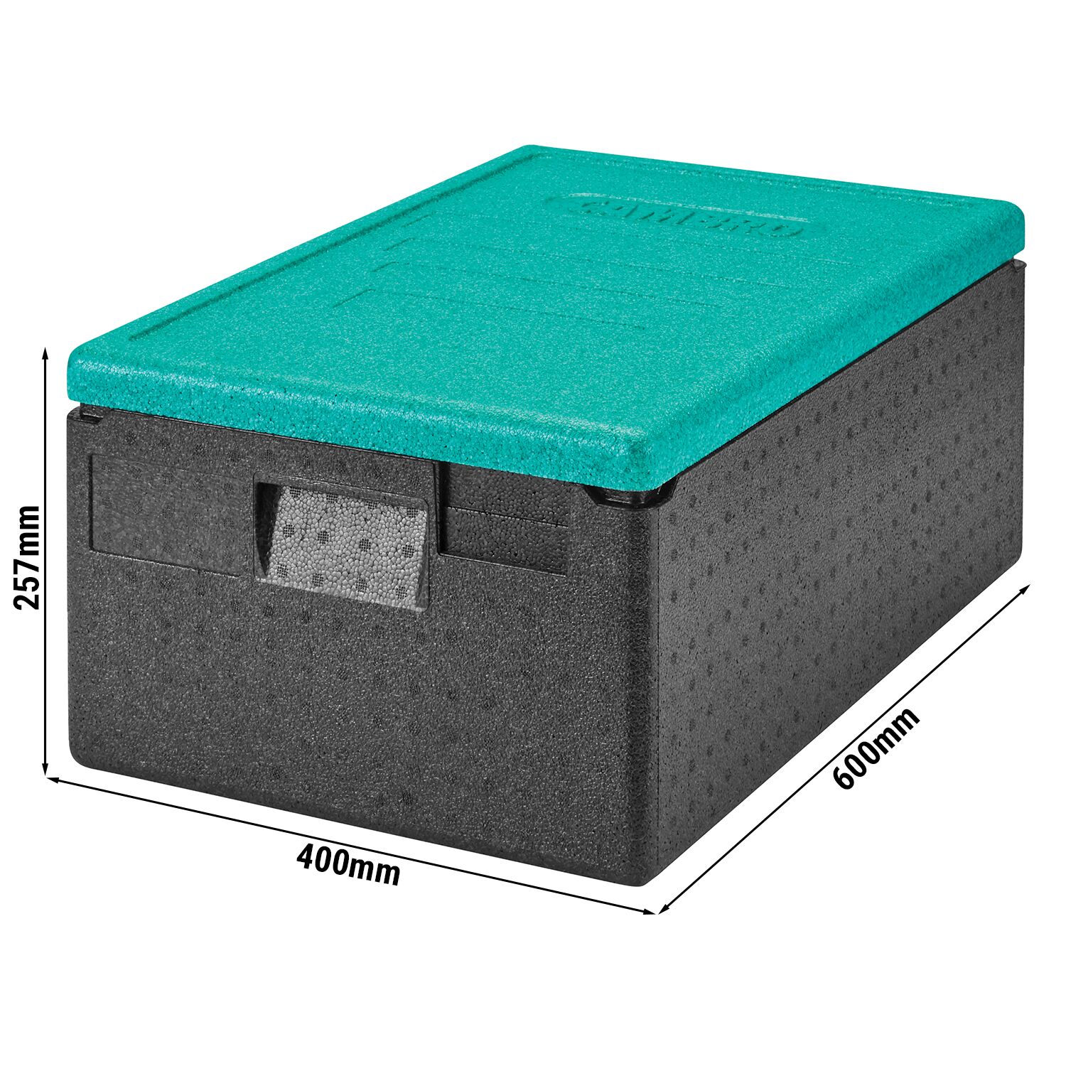CAMBRO | CAM GOBOX® - chargeur par le haut - GN 1/1 - Noir - Couvercle Vert