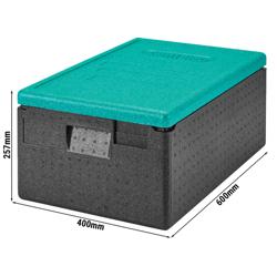 CAMBRO | CAM GOBOX® - Верхнє завантаження - GN 1/1 - Чорний - Зелена кришка