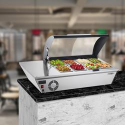 Vetrina refrigerata da banco / Vetrina superiore - 67 litri - 1030 mm - per 8x GN 1/6 o 4x GN 1/3