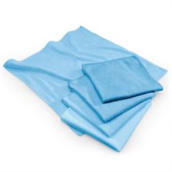 (10 pieces) Microfibre Cleaning Cloths – Blue - 40 x 40 cm - Washable 95°C - Dryer Safe