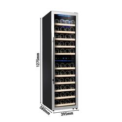 Nevera para vino - 2 zonas climática - 160 litros - máximo 53 botellas