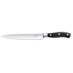 VICTORINOX | Grand Maître Carving Knife 200 mm – Black Handle - Stainless Steel Blade - For Beef, Lamb & Poultry