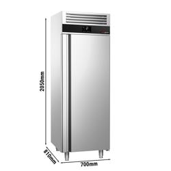 Horeca koelkast rvs PREMIUM - GN 2/1 - 700L - 1-deurs