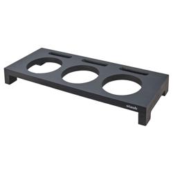 STAUB | SPECIALITIES - Підставка для 3 мінікокотниць - 420x160 мм - Волокниста деревина - Чорна