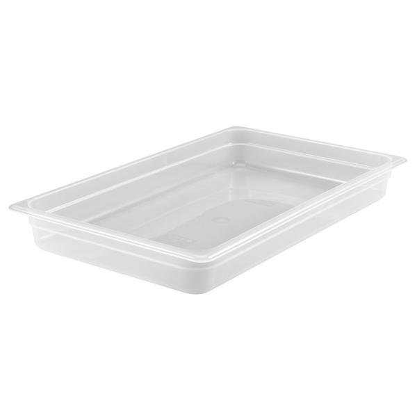 (6 db) CAMBRO | Camwear® polipropilén GN tartályok 1/1 - tejes - mélység 100 mm