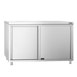 Nerezová pracovní skříňka PREMIUM - 1200x800 mm - s posuvnými dveřmi