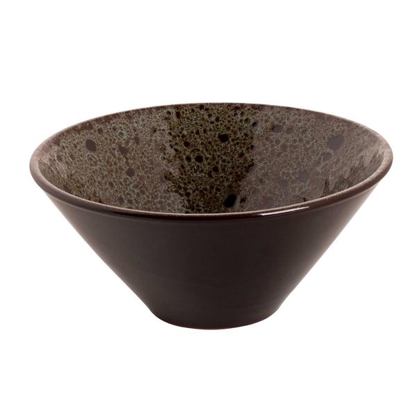 (24 sztuki) TURKEY – miska – średnica 150 mm, pojemność 500 ml – brązowo-niebieska