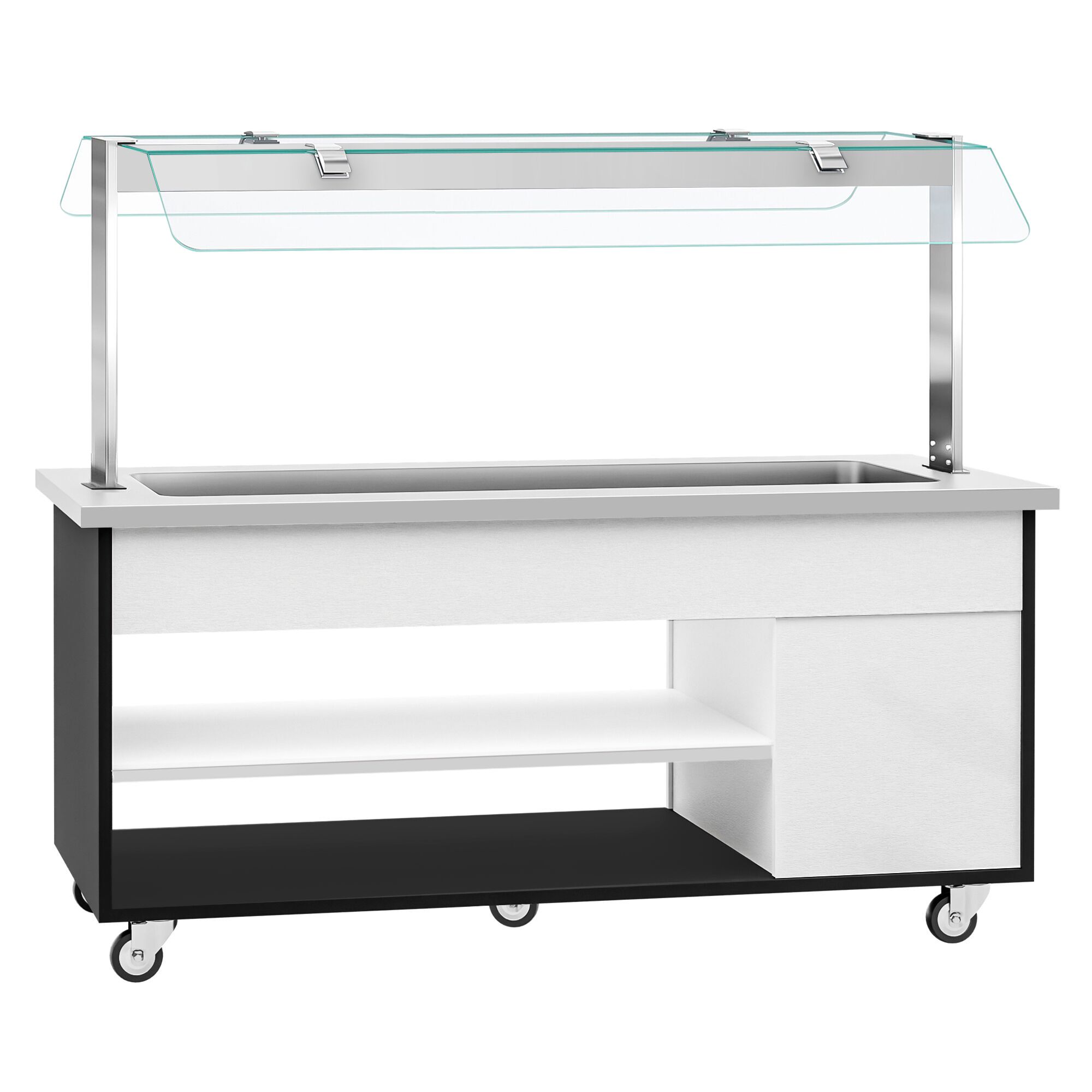 Buffet self-service chaud DANZIG - 1900mm - 5 bacs GN 1/1