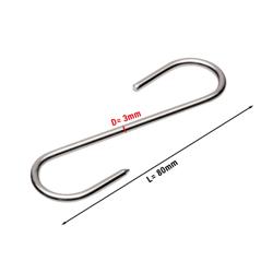 Stainless Steel Meat Hook for Dry-Age Cabinet – 80 mm Length - Ø3 mm