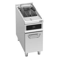 Friteuse électrique professionnelle - 22L - 22kW - Commande électronique - avec système de filtration d’huile intégré