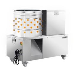 2-in-1 plukmachine met broeiketel voor pluimvee - Trommel Ø 500mm