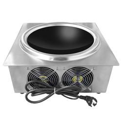 Commercial Built‑In Wok Induction Hob – 3.5 kW - Touch & Knob Controls - Wok Included