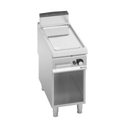 Gasbakplaat - 7kW - Geribbeld - met open onderbouw