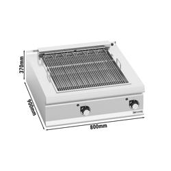 Commercial Electric Chargrill Paolo 900 - 10.8kW - Countertop - 900mm Deep
