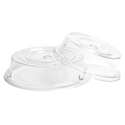 (12 peças) CAMBRO | CAMCOVERS® - Cobertura de placa em Camwear® - Policarbonato - ø 279mm - Transparente