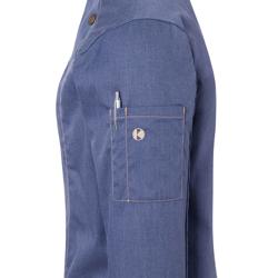 KARLOWSKY | Giacca da cuoco da donna stile jeans - Blu vintage - Taglia: 34