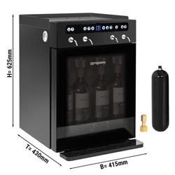 Distributeur de vin - 1 zone de température - réfrigéré - pour 4 bouteilles de vin