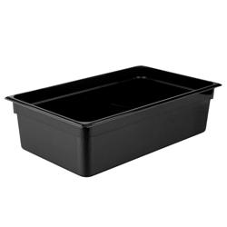 Polikarbonát edény GN 1/1 - fekete - 150 mm magasság