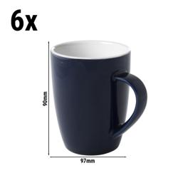 (6 pezzi) COLORS - Tazza da caffè - 180ml - Blu