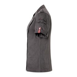 KARLOWSKY | Veste de cuisine à manches courtes pour femmes - Style denim ROCK CHEF®-Stage2 - Taille : 50