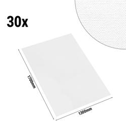 (30 Stück) Damast Tischdecke Porto Diamant - 220g/m² - 130x170cm - Weiß