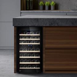 Üvegajtós borhűtő - 2 zónás - 120 l - max. 45 palack