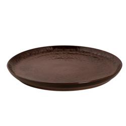 (4 stuks) BAMA COPPER - bord - vlak - steengoed - Ø270mm - koper
