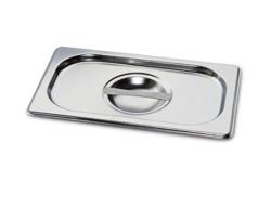 Nerezové GN víko GN 1/4 - výška: 7 mm - 265x162 mm