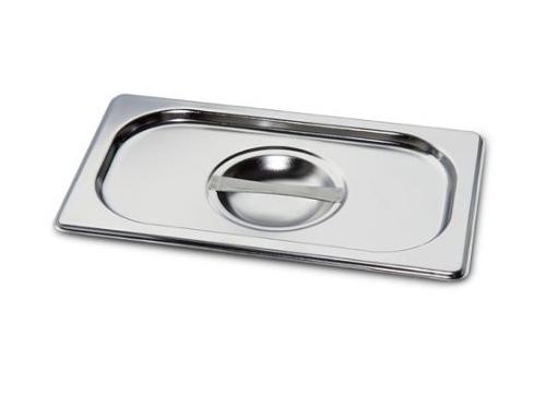 Rvs GN-deksel GN 1/4 - 265x162x7mm - Hoogte: 7mm