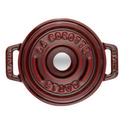 STAUB | Mini Cocotte Round Enamelled Cast Iron Casserole Dish – Ø10 cm – Grenadine Red