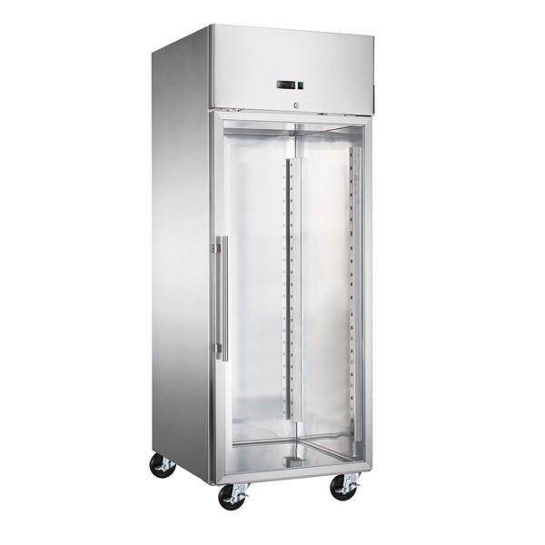 EN60x80 - یخچال استیل نانوایی و شیرینی پزی اکونومی - 800 لیتر - یک درب شیشه ای