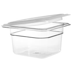(6 piezas) CAMBRO | Camwear® polipropileno GN tapa 1/6 - hermético - lechoso
