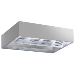 Plafond afzuigkap - B2500mm - zonder motor - met filter - met inductietoevoer