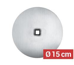 Pratos para espetos de Kebab - Ø150mm - Aço inoxidável - compatível com espetos 16x16mm