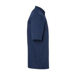KARLOWSKY | Gustav Men's Chef Jacket – Short Sleeve - Marine Blue - Size 48 - Press-Stud Closure