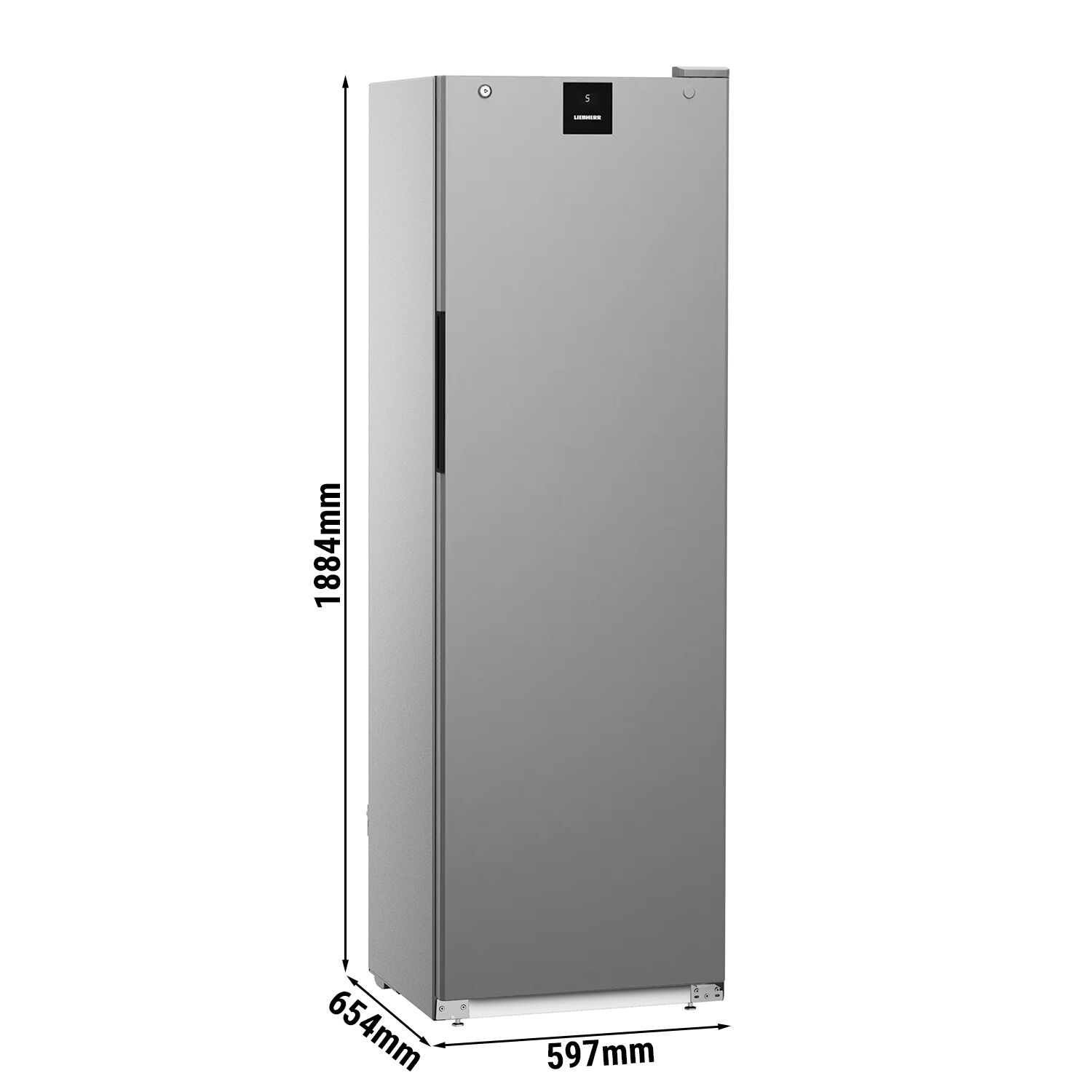 LIEBHERR | Réfrigérateur PERFORMANCE – 377 litres – Intérieur en plastique – avec 1 porte – Gris
