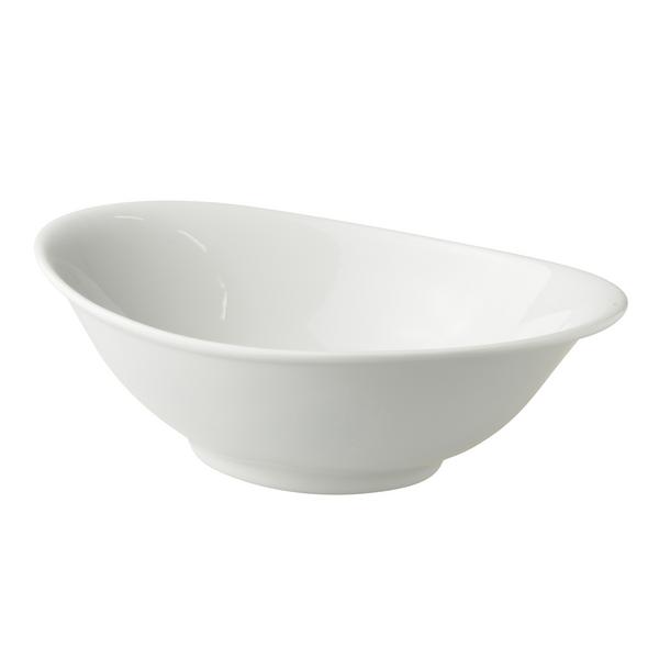 (6 szt.) Miska bufetowa owalna - White Delight - Porcelana - 700ml - 250x160mm - Biały