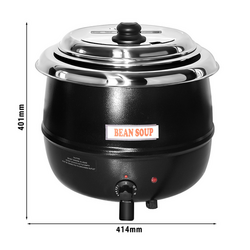 Soepwarmer - 13 liter - Zwart