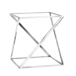 Etajer / Büfe Standı- Krom - 1 melamin kase dahil - köşeli