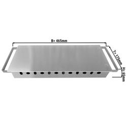 Commercial Warming Plate - 3 Burners – Stainless Steel – 465×175×65 mm – Aluminium heat plate