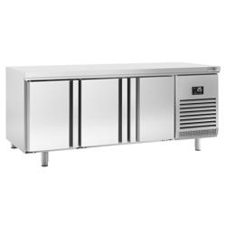 Table réfrigérée de boulangerie PREMIUM PLUS - 2185x800 mm - avec 3 portes