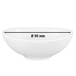 (6 pieces) SELTMANN WEIDEN | Oval Porcelain Sauce & Dip Bowls – 90×65 mm - White