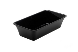 Rechthoekige presentatieschaal GN 1/3 - Zwart - BPA-vrij - 325 x 176 x 80 mm | Vleesschaal | Display schaal | Voedselschaal | Dienblad | Schaal | Bereidingsschaal