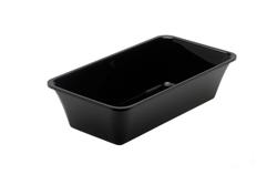 وعاء تقديم - بلاستيك - GN 1/3 - مستطيل - الارتفاع: 80mm - أسود