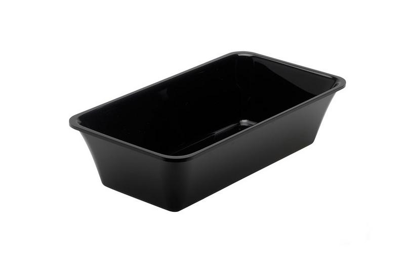 Display Bowl - GN 1/3 - 325x176x80mm - Black - rectangular