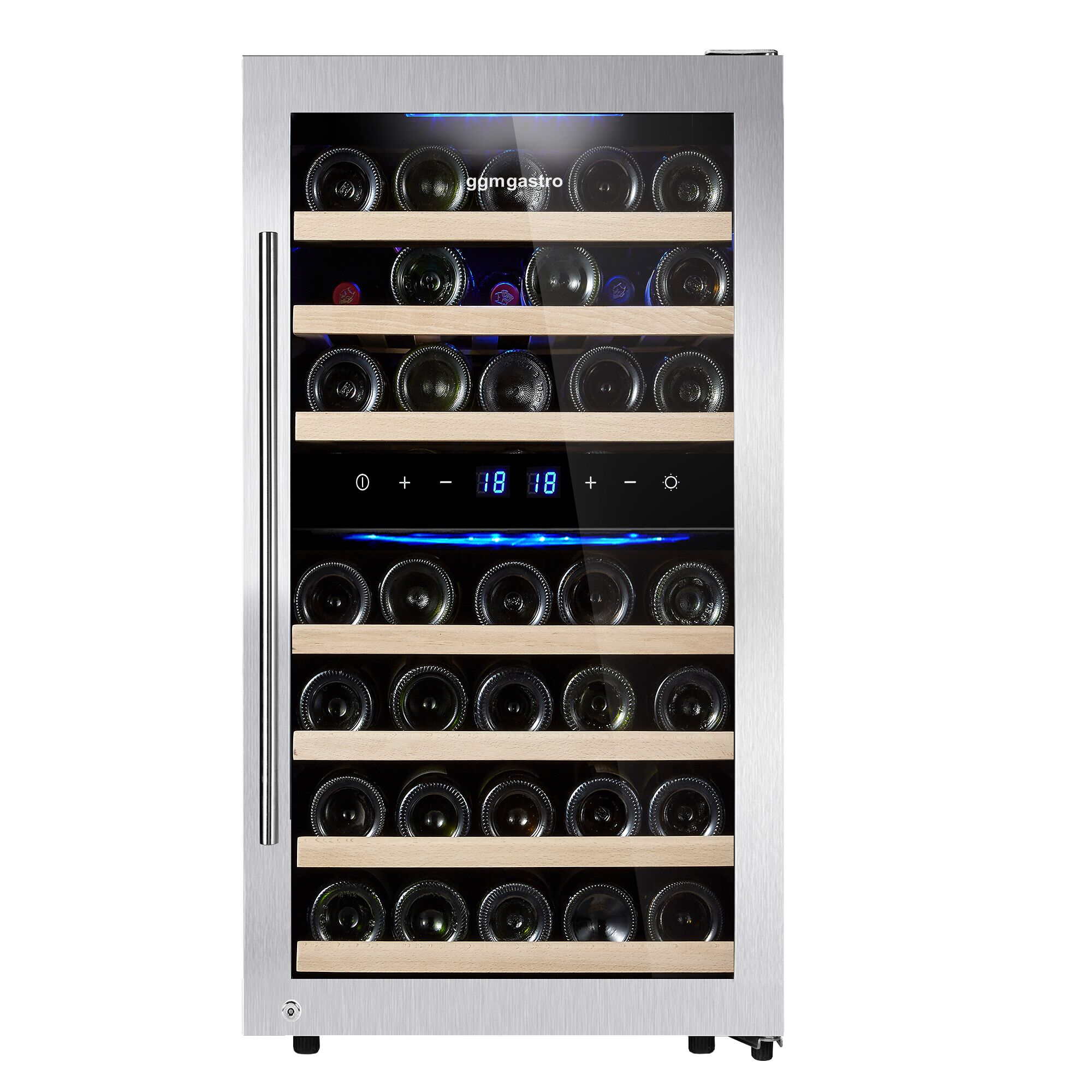 Cave à Vin - 2 Zones Climatiques - 120 Litres - max. 45 Bouteilles