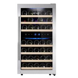 Cave de vinhos Profissional - 2 zonas de temperatura - 120 litros - até 45 garrafas