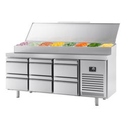 Pripremni rashladni pult - 1960x600 mm - 6 ladica - za 11x GN 1/4