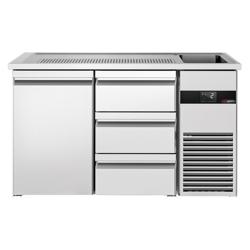 Direct Draw Beer Dispenser / Kegerator PREMIUM - 1550x700mm - 1 Solid Door & 3 Drawers